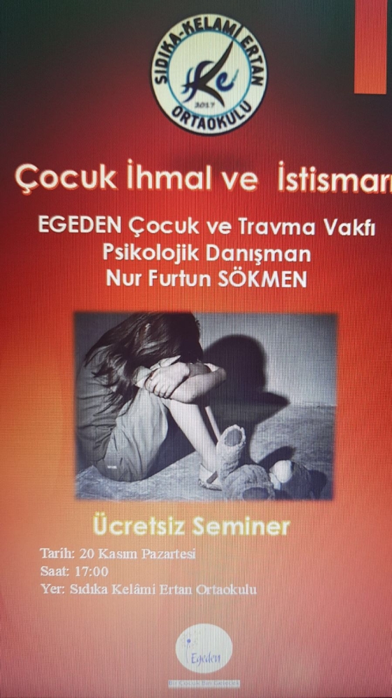 Çeşme Sıdıka Kelâmi Ertan Ortaokulunda Seminer...