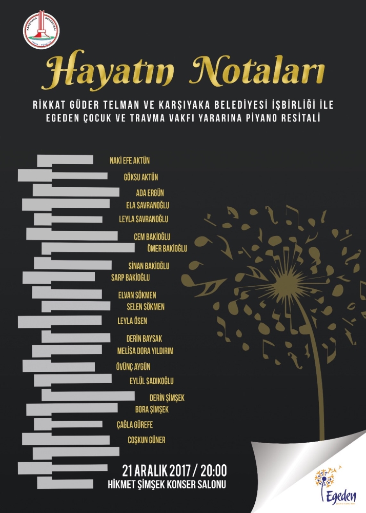 'Hayatın Notaları' Piyano Resitali